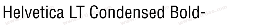 Helvetica LT Condensed Bold字体转换